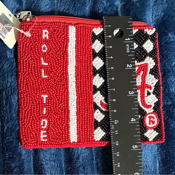 University of Alabama Coin Purse ROLL TIDE. Beaded. LA Chic Brand New with Tag - Picture 5 of 7